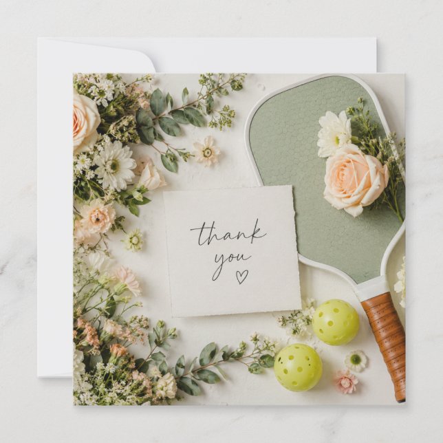 Pickleball  thank you card (Front)