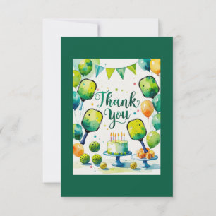 Pickleball thank you card