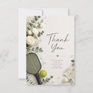 Pickleball thank you card
