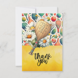 Pickleball thank you card