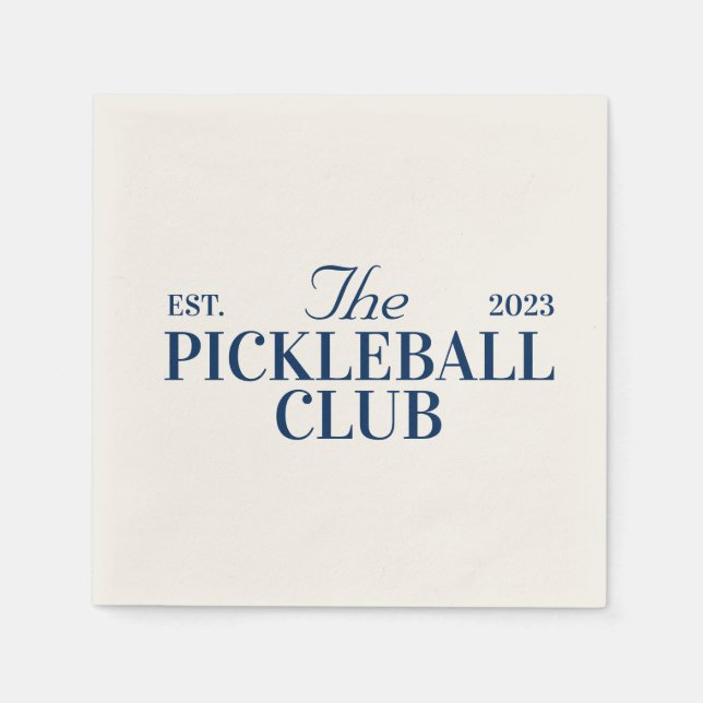 Pickleball themed party  napkin (Front)