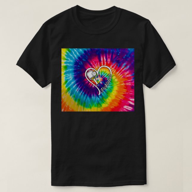 Pickleball Tie Dye T-Shirt (Design Front)