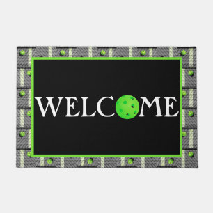 Pickleball 'Til the Streetlights Come On! Grey Doormat