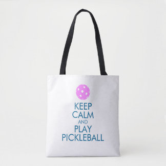Pickleball Tote Bag -Keep Calm and Play Pickleball