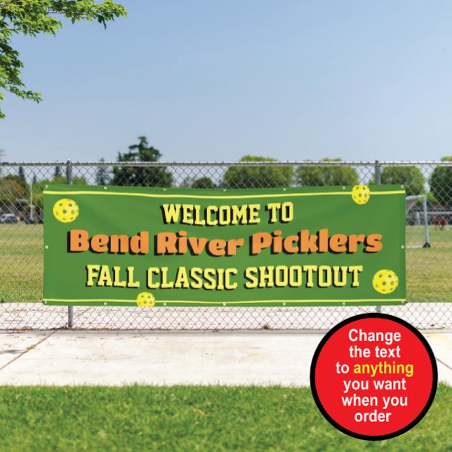 Pickleball Tournament Welcome Banner (Creator Uploaded)