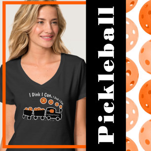 Pickleball Training I Dink I Can Orange Ball T-Shirt