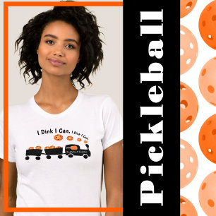 Pickleball Training I Dink I Can Orange Ball T-Shirt