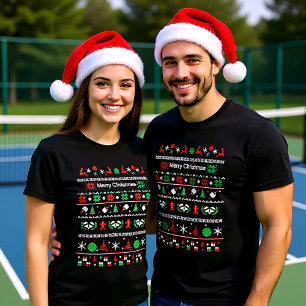 🎅 Pickleball🎄 Ugly Christmas Sweater style 