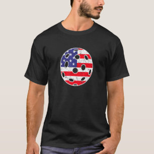 Pickleball Unites States Usa Flag Eat Sleep Dink R T-Shirt