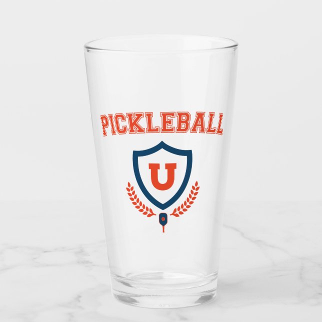 Pickleball University Glass (Front)