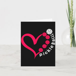 Pickleball valentine - heart pickleball lovers  card