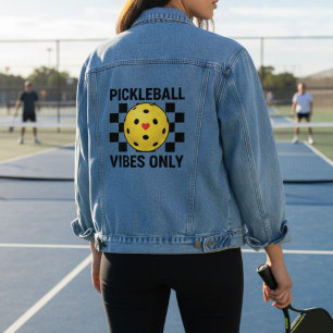 Pickleball Vibes Only Denim Jacket