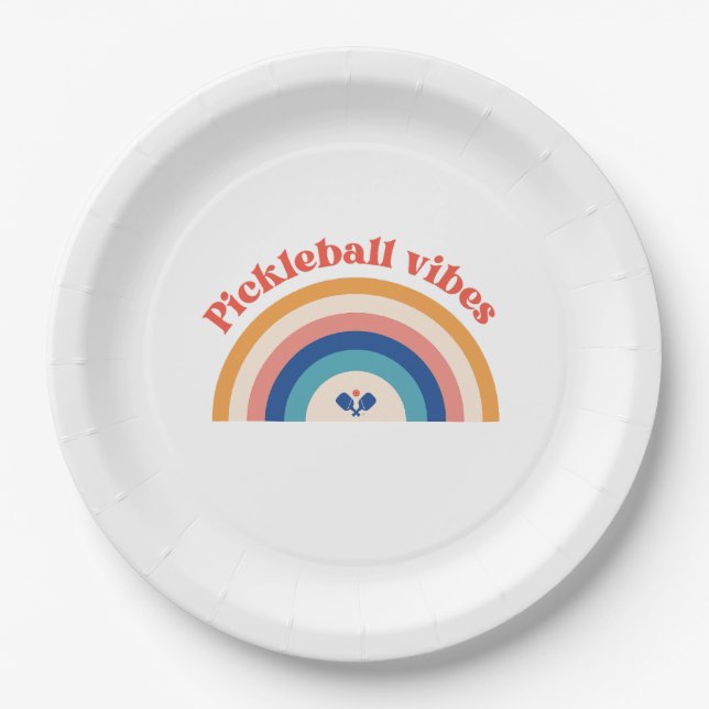Pickleball Vibes | Party Paper Plates (Front)