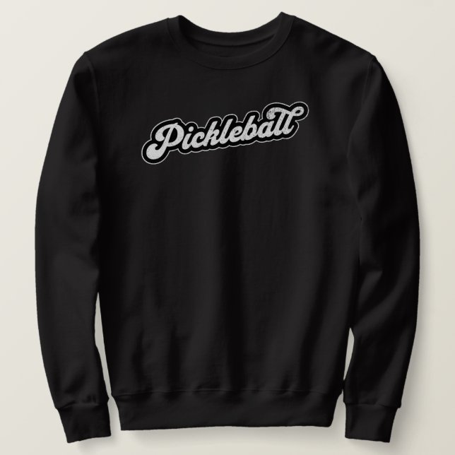 Pickleball Vintage Retro Sweatshirt (Design Front)
