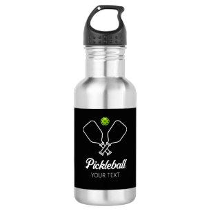 Pickleball with Paddles & Ball Personalised 532 Ml Water Bottle