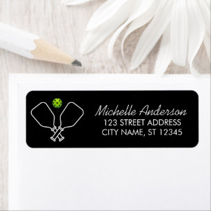 Pickleball with Paddles & Ball  Return Address