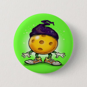 Pickleball Wizard 6 Cm Round Badge