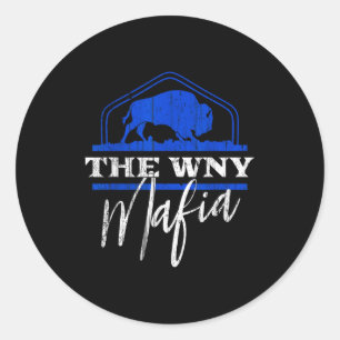 Pickleball wny bflo buffalo 716 western new york classic round sticker