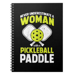 Pickleball Woman Funny Pickleball Player Gift Notebook