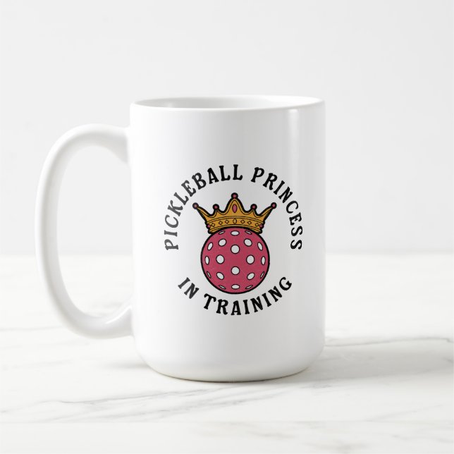 Pickleball Women Funny Coffee Mug (Left)