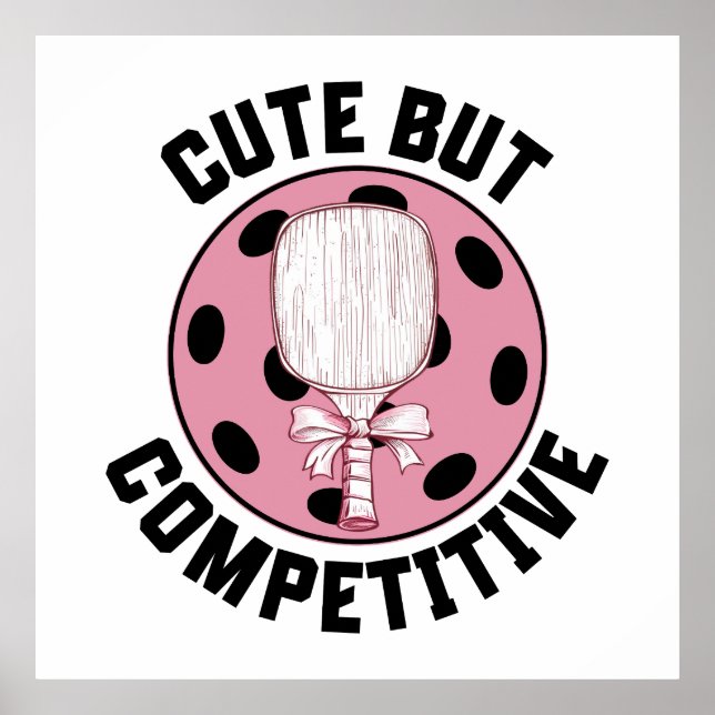 Pickleball Women Funny Saying Poster (Front)