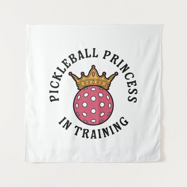 Pickleball Women Funny Tapestry (Front)