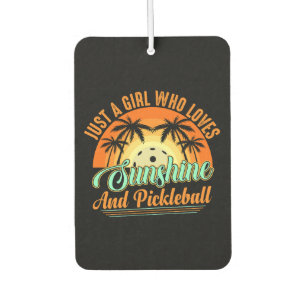 Pickleball women sunshine car air freshener