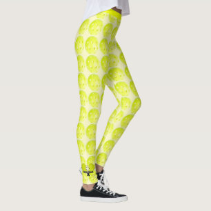 Pickleball Women's Leggings With Paddles Pants
