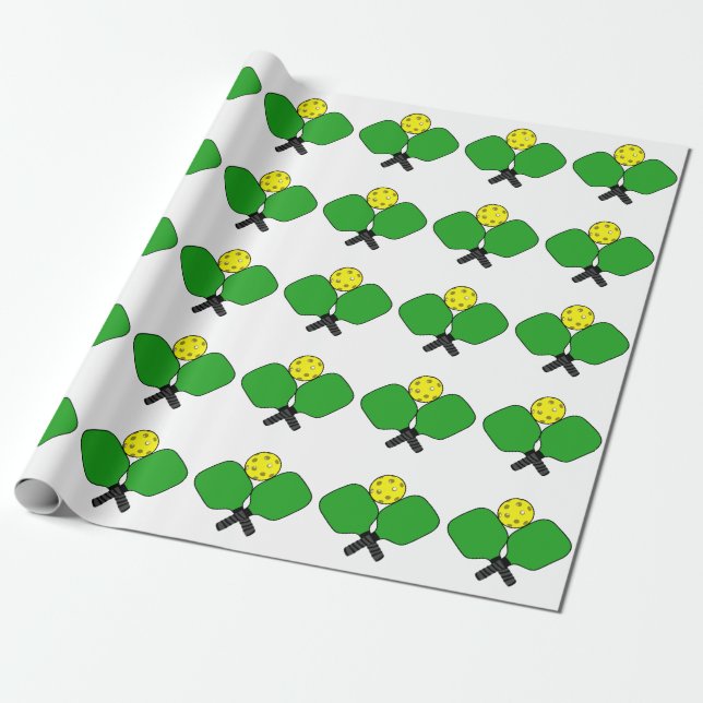 Pickleball Wrapping Paper (Unrolled)