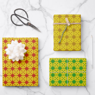 Pickleball Wrapping Paper - 3 Pattern Sheets