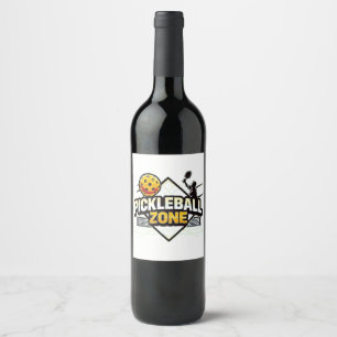Pickleball Zone - Perfect for Passionate Players Wine Label
