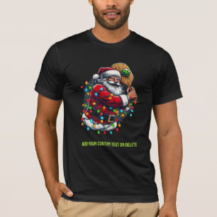 Pickleballer Santa Decoration Pickleball Player T-Shirt