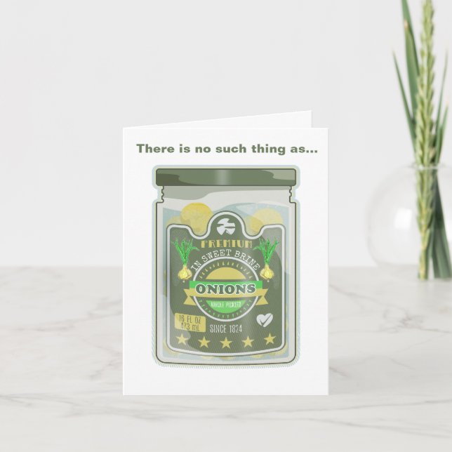 Pickled onions card (Front)