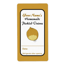 Pickled Onions Custom Canning Jar Labels Add Name