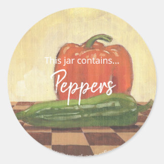Pickled Peppers Ball Canning Label