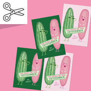 Pickled Pink Classroom Valentine's Day Card