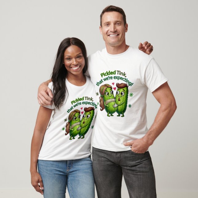 Pickled Tink That We're Expecting Pickle Couple T-Shirt (Unisex)