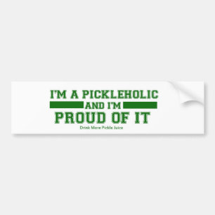 Pickleholic Pickle Juice Bumper sticker