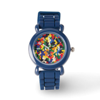 PickleKids™ Colour Camo Blue Watch