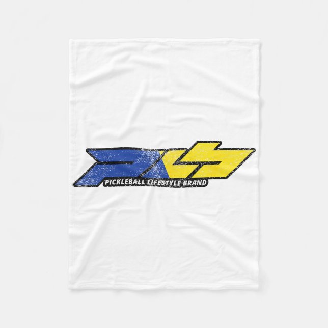 Picklell Distressed Design Blue Yellow Ukraine  Fleece Blanket (Front)