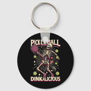 Picklell Halloween Skeleton Funny Picklell Paddles Key Ring