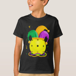 Picklell Ll And Jester Hat Mardi Gras Fat Tuesday T-Shirt