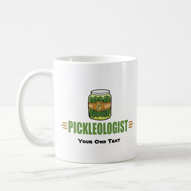 PICKLEOLOGIST Funny Pickle Lovers Coffee Mug (Left)