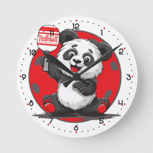 PicklePanda Smash Time Pickleball  Round Clock