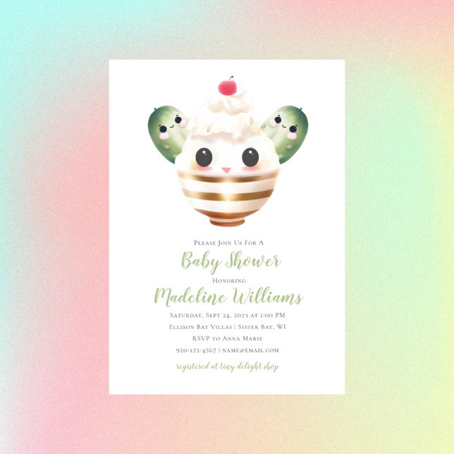 Pickles and Ice Cream Baby Shower Invitation (Creator Uploaded)