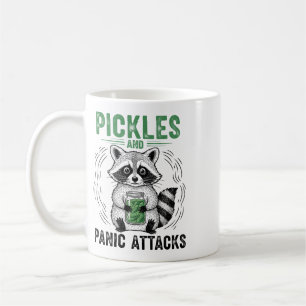 Pickles And Panic Attacks Mental Health Retro Racc Coffee Mug