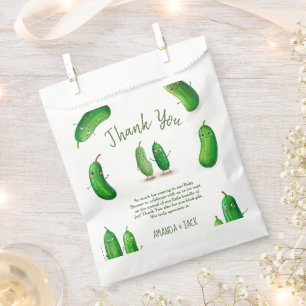 Pickles Cucumber Green Whimsical Baby Shower Favour Bags