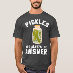 Pickles Cucumber Pickle Lover Pickle Jar Canned Fo T-Shirt
