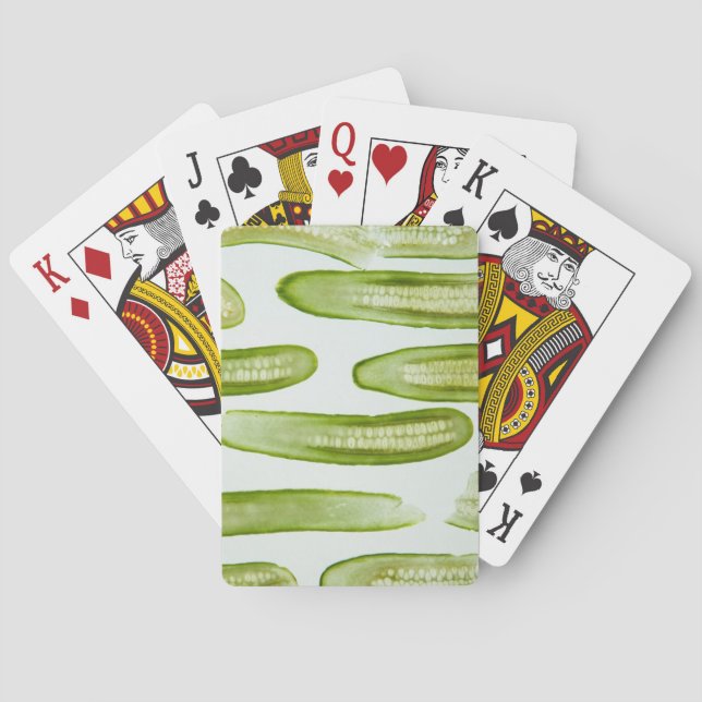 Pickles Green Playing Cards (Back)