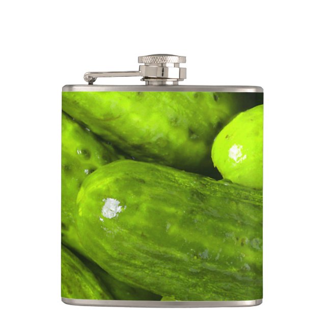Pickles Pickle Lover Gift Pickle Ball Personalise Hip Flask (Front)